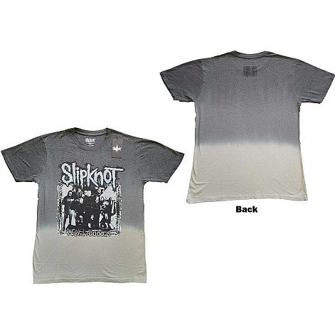 Slipknot koszulka, Barcode Photo Dip Dye Wash BP Grey, męskie