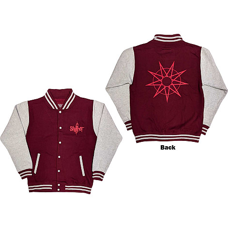 Slipknot kurtka, 9 Point Star BP Maroon Red & Grey, męska