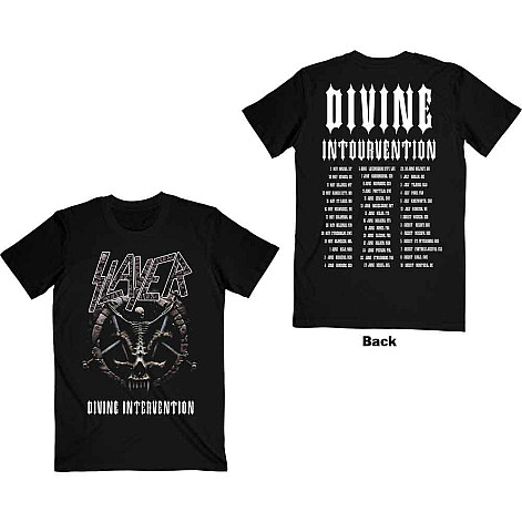 Slayer koszulka, Divine Intervention 2014 Dates BP Black, męskie