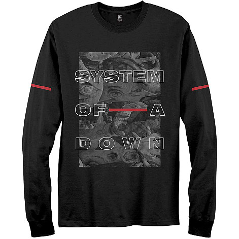System Of A Down koszulka długi rękaw, Eye Collage, męskie