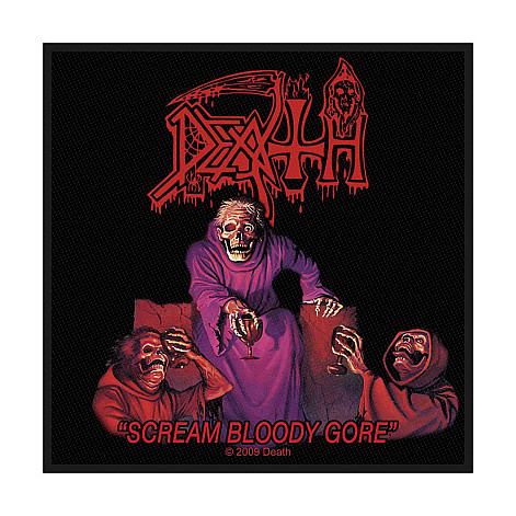 Death naszywka 100 x100 mm, Scream Bloody Gore