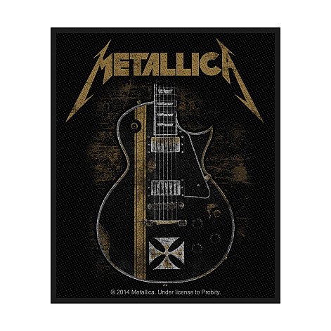 Metallica naszywka 100 x100 mm, Hetfield Guitar