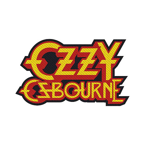 Ozzy Osbourne tkaná naszywka PES 100x45 mm, Logo Cut-Out