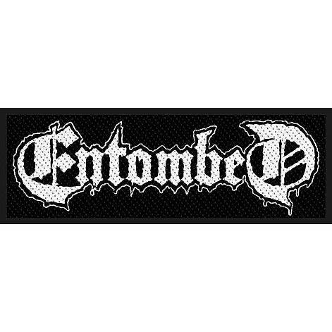 Entombed tkaná naszywka PES 100x30 mm, Logo