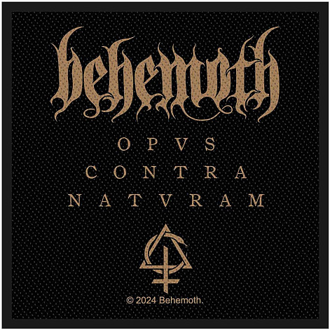 Behemoth tkaná naszywka PES 100x100 mm, Opvs Contra Natvram