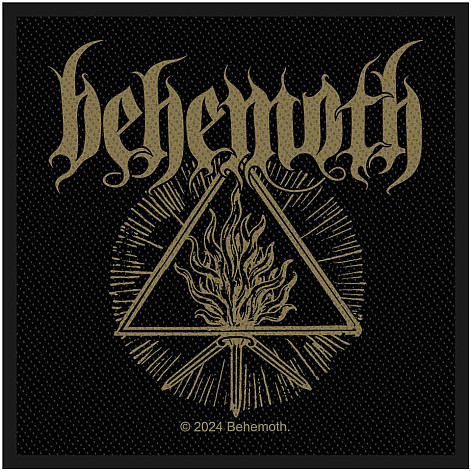 Behemoth tkaná naszywka PES 100x100 mm, The Satanist