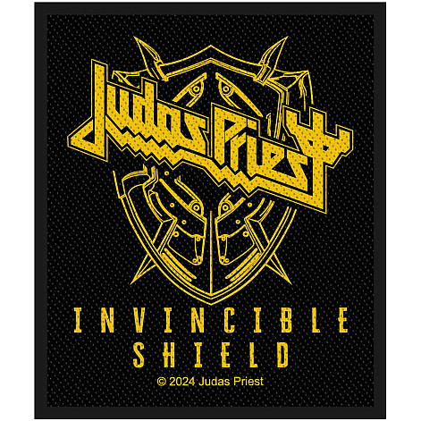 Judas Priest tkaná naszywka PES 100 x 50 mm, Invincible Shield