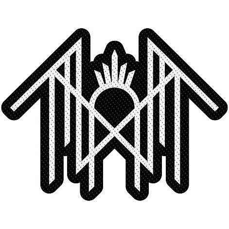 Sleep Token tkaná naszywka PES 100 x 100 mm, Sigil Cut Out