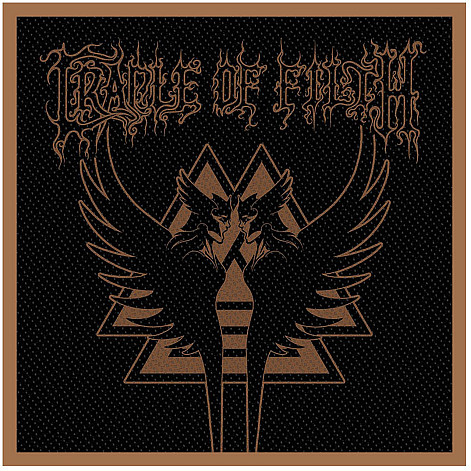 Cradle Of Filth tkaná naszywka PES 100x100 mm, Valkyrie Sigil