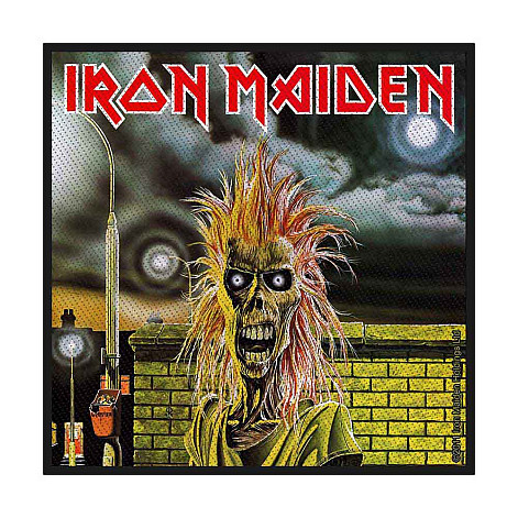 Iron Maiden tkaná naszywka PES 100x100 mm, Iron Maiden
