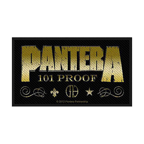 Pantera tkaná naszywka PES 100x45 mm, Whiskey Label