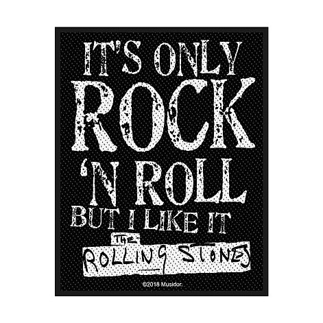 The Rolling Stones tkaná naszywka PES 100x80 mm, It's Only Rock N' Roll