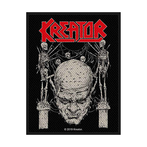Kreator tkaná naszywka PES 100 x 50 mm, Skull & Skeletons