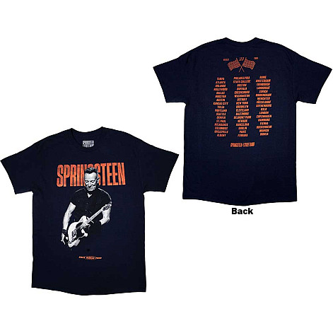 Bruce Springsteen koszulka, Tour '23 Guitar BP Navy Blue, męskie