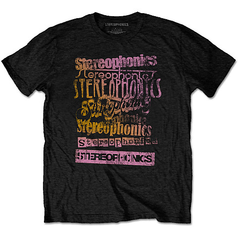 Stereophonics koszulka, Logos Black, męskie