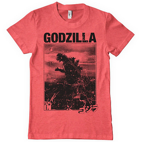 Godzilla koszulka, Godzilla Vintage Red Heather, męskie