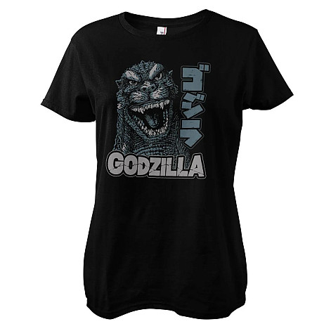 Godzilla koszulka, Roar Girly Black, damskie