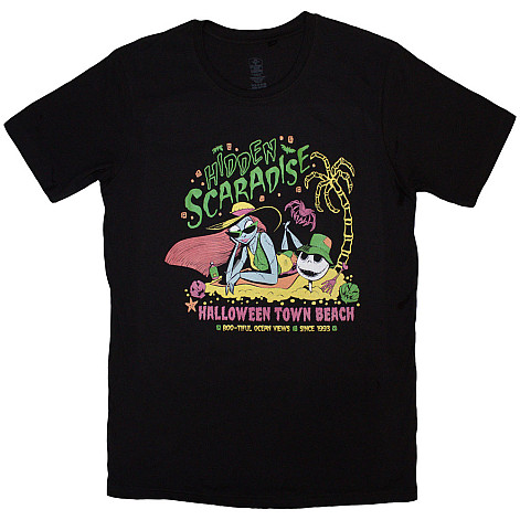 The Nightmare Before Christmas koszulka, Hidden Scaradise Black, męskie