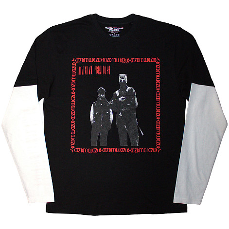 Twenty One Pilots koszulka długi rękaw, Run Frame Black & White, męskie