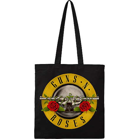 Guns N Roses torba na zakupy 420x10x370 mm, Roses Logo Organic Cotton Black