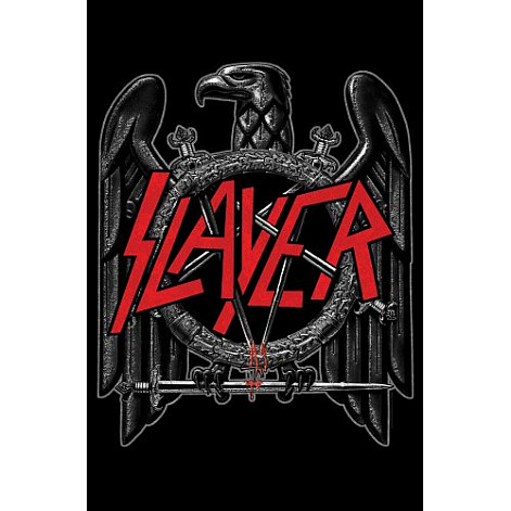 Slayer teszttylny banner 68cm x 106cm, Black Eagle