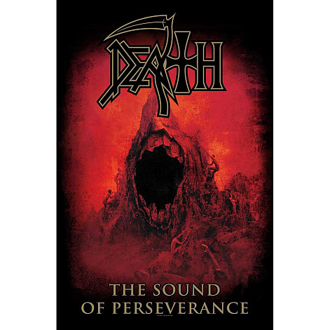 Death teszttylny banner 70cm x 106cm, Sound Of Perseverance