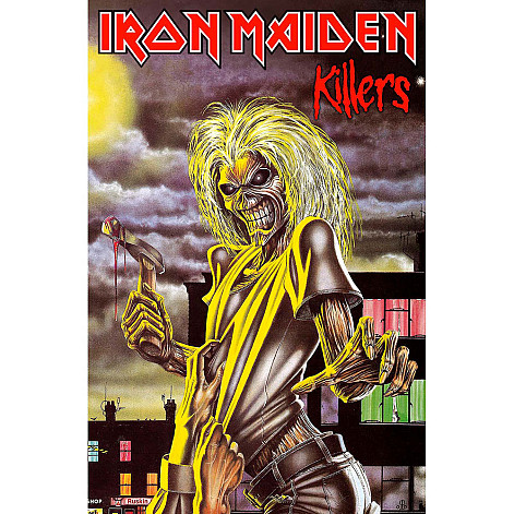 Iron Maiden teszttylny banner 68cm x 106cm, Killers