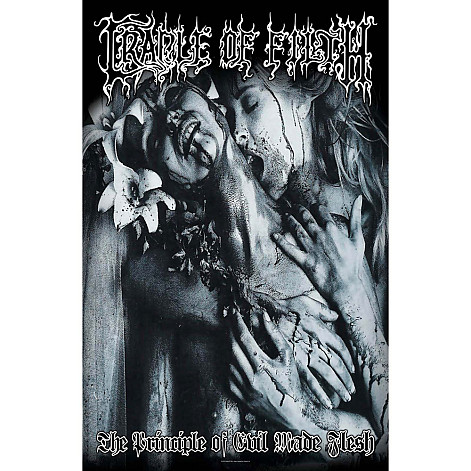 Cradle Of Filth teszttylny banner 68cm x 106cm, Principle Of Evil Made Flesh