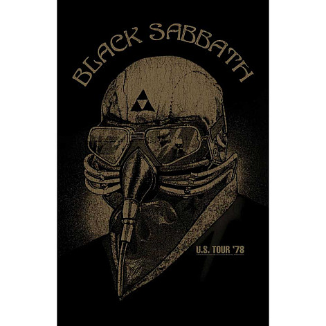 Black Sabbath teszttylny banner 68cm x 106cm, US Tour '78