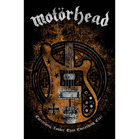 Motorhead teszttylny banner 70cm x 106cm, Lemmy's Bass
