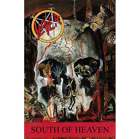 Slayer teszttylny banner 70cm x 106cm, South of Heaven