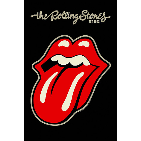 Rolling Stones teszttylny banner 70cm x 106cm, Tongue