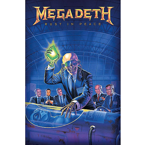 Megadeth teszttylny banner 70cm x 106cm, Rust In Peace