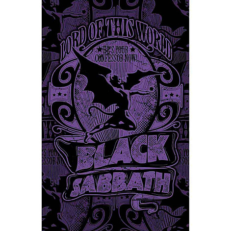 Black Sabbath tekstylny banner 70cm x 106cm, Lord Of This World