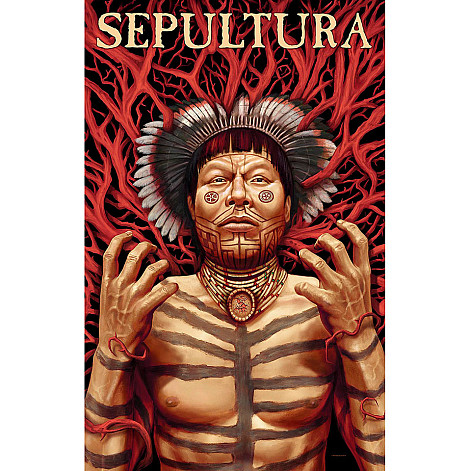 Sepultura tekstylny banner PES 70cm x 106cm, Roots