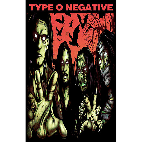 Type O Negative tekstylny banner PES 70cm x 106cm, Halloween