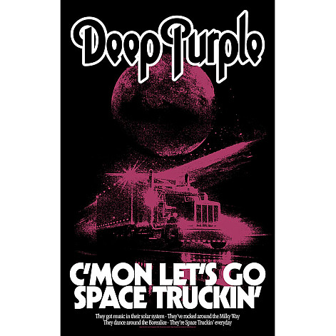 Deep Purple tekstylny banner PES 70cm x 106cm, Space Truckin'