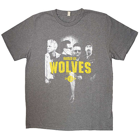 U2 koszulka, Raised by Wolves Grey, męskie