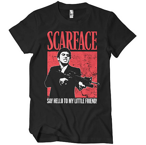 Scarface koszulka, Say Hello To My Little Friend Black, męskie