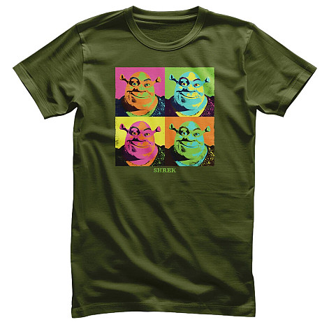 Shrek koszulka, Pop-Art Olive, męskie