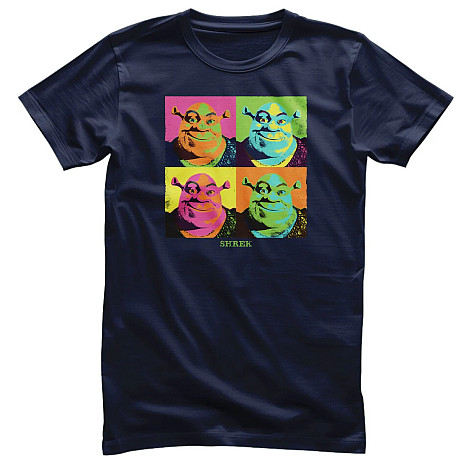 Shrek koszulka, Pop-Art Navy Blue, męskie