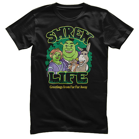 Shrek koszulka, Greeting from Far Far Away Black, męskie