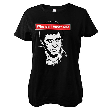 Scarface koszulka, Who Do I Trust? Me! Girly Black, damskie