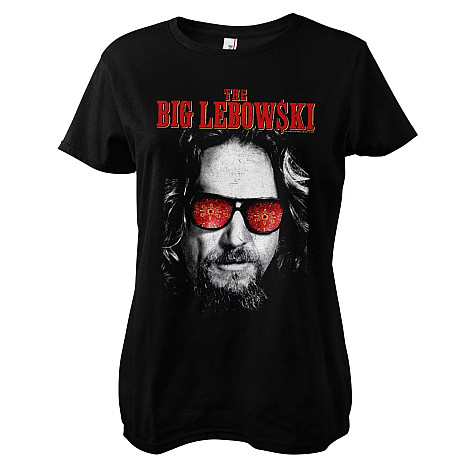 Big Lebowski koszulka, Dude In Shades Girly Black, damskie