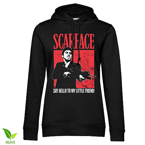 Scarface bluza, Say Hello To My Little Friend Organic Girly Black, damska
