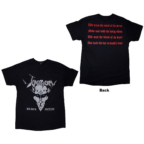 Venom koszulka, Black Metal V.2 BP Black, męskie