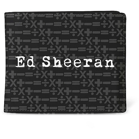 Ed Sheeran portfel PU 11 x 10 x 1 cm, Symbols Pattern Black