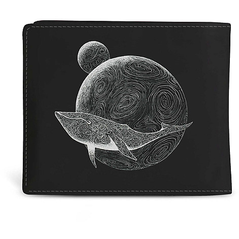 Gojira portfel PU 11 x 10 x 1 cm, Flying Whale Black