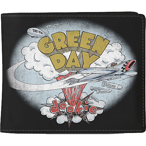 Green Day portfel PU 11 x 10 x 1 cm, Dookie Black
