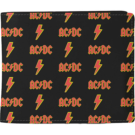 AC/DC portfel PU 11 x 10 x 1 cm, Logo Black